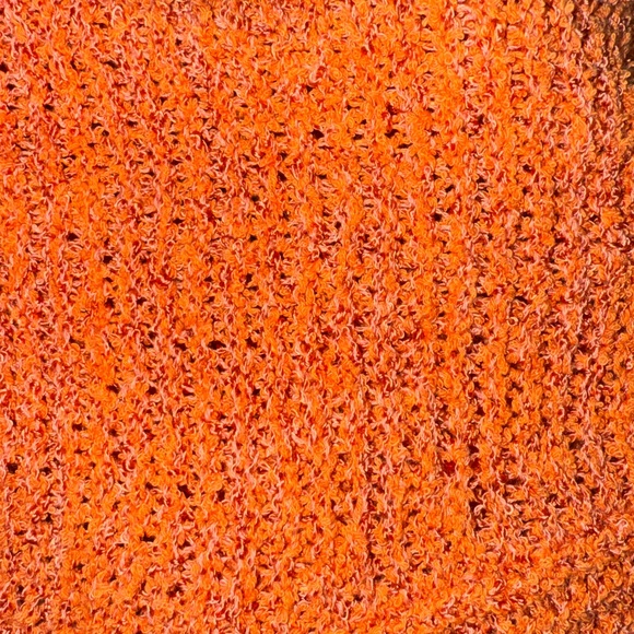 Free People Orange/Pink Edessa Off the Shoulder Oversized Sweater Size Small - Picture 9 of 9